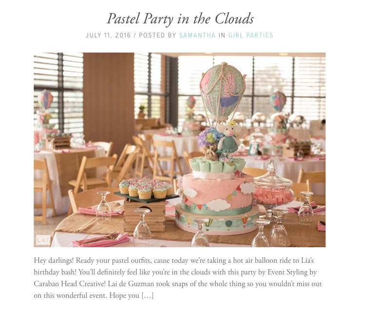 Baby and Breakfast Pastel Party in the clouds
